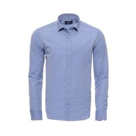 Wessi Armürlü Slimfit Mavi Gömlek