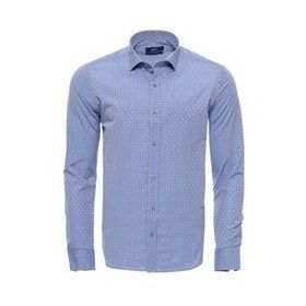 Wessi Armürlü Slimfit Mavi Gömlek