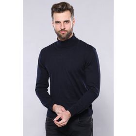 Wessi Balıkçı Yaka Lacivert Triko