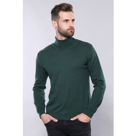 Wessi Balıkçı Yaka Yeşil Triko