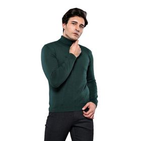 Wessi Balıkçı Yaka Yeşil Triko