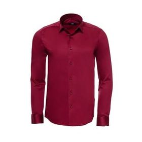 Wessi Bordo Slimfit Uzun Kollu Erkek Gömlek