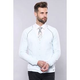 Wessi Buz Mavi Pamuk Hırka