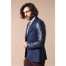 Wessi C-58 Y-42-20 Lacivert Deri Erkek Ceket