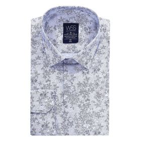 Wessi Desenli Slim Fit Uzun Kollu Gömlek