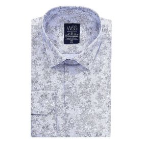Wessi Desenli Slim Fit Uzun Kollu Gömlek