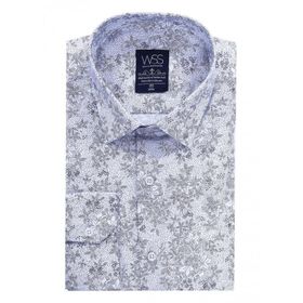 Wessi Desenli Slim Fit Uzun Kollu Gömlek