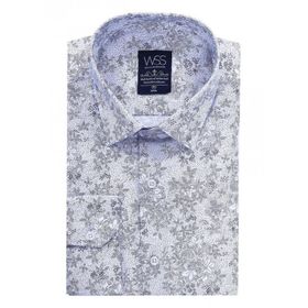 Wessi Desenli Slim Fit Uzun Kollu Gömlek