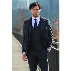 Wessi Ekose Ceketli Yeşil Slim Fit Takım Elbise