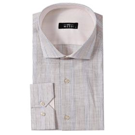 Wessi Ekose Desenli Bordo Uzun Kollu Slim Fit Erkek Gömlek