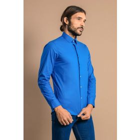 Wessi G-131-404 G-131-404 Mavi Slimfit Erkek Gömlek