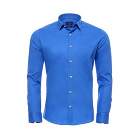 Wessi G-131-404 G-131-404 Mavi Slimfit Erkek Gömlek