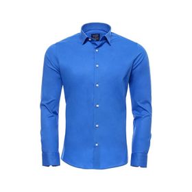 Wessi G-131-404 G-131-404 Mavi Slimfit Erkek Gömlek