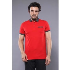 Wessi Kırmızı Polo Yaka Erkek T-shirt