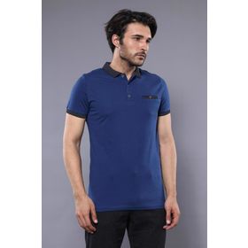 Wessi Mavi Polo Yaka Erkek T-shirt