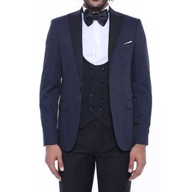 Wessi TK-621110-144-25 Lacivert Damatlık Erkek Takım Elbise