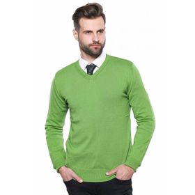 Wessi V Yaka Yeşil Triko