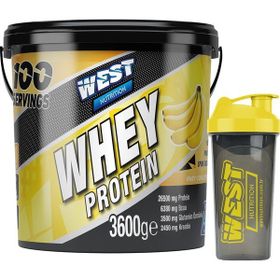 West Nutrition 3600 gr 100 Servis Muz Aromalı Whey Protein Tozu