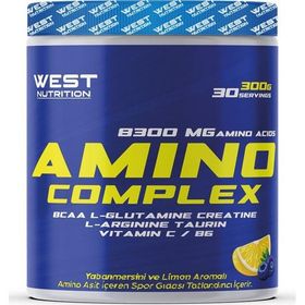 West Nutrition Amino Complex BCAA L-Glutamin Kreatin L-Arjinin 300 gr 30 Servis Toz Amino Asit