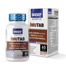 West Nutrition İmutab Kara Mürver Propolis Ekstresi 900 mg 60 Tablet