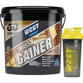 West Nutrition Mass Gainer 6000 gr 60 Servis - Çikolata Aromalı Karbonhidrat Tozu