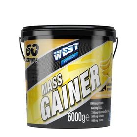 West Nutrition Mass Gainer 6000 gr 60 Servis Muz Aromalı Karbonhidrat Tozu