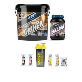 West Nutrition Mass Gainer 6000 gr 60 Servis Muz Aromalı Karbonhidrat Tozu
