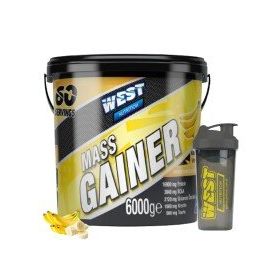 West Nutrition Mass Gainer 6000 gr 60 Servis Muz Aromalı Karbonhidrat Tozu