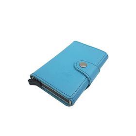 West Polo 5510 Turkuaz Hakiki Deri Mekanizmalı Kadın Kartlık