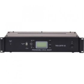 West Sound Tks 207R V2 Rack Tipi Siyah Akıllı Okul Zil Saati