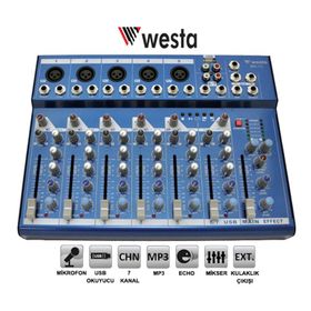 Westa WD-7U Stüdyo USB Mikser