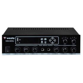 Westa WM-605U 100 W Trafolu Çift Bölgeli USB - MP3 Amfi