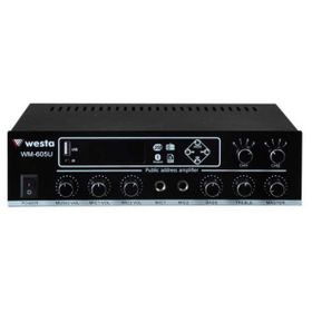 Westa WM-605U 100 W Trafolu Çift Bölgeli USB - MP3 Amfi