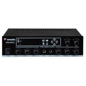 Westa WM-605U 100 W Trafolu Çift Bölgeli USB - MP3 Amfi