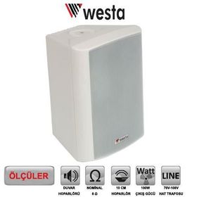 Westa WS-4TW Duvar Tipi Sütun Hoparlör