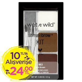 Wet N Wild Ultimate Brow Kit Kaş Ash Brown Far Kiti