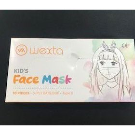 Wexta STL3PLY 10'lu Meltblown Filtreli Desenli Çocuk Koruyucu Yüz Maskesi