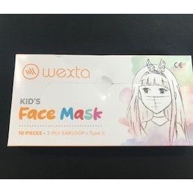 Wexta STL3PLY 10'lu Meltblown Filtreli Desenli Çocuk Koruyucu Yüz Maskesi