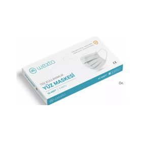 Wexta STL3PLY 10'lu Yetişkin Koruyucu Yüz Maskesi