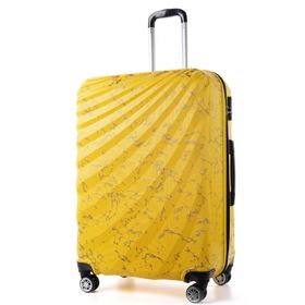 Wexta WX-300 Baskılı Sarı Büyük Boy Valiz