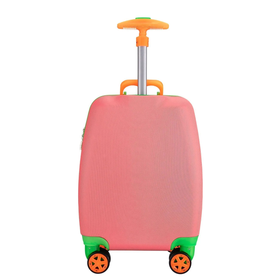 Wexta WX-412 Şapkalı Kız Pembe Kız Çocuk Valizi