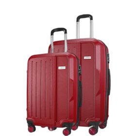 Wexta WX210 Bordo Orta ve Büyük Boy 2'li Valiz Seti