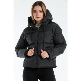 Weyeze AC-Y50230LNW Siyah Kadın Kapüşonlu Şişme Mont