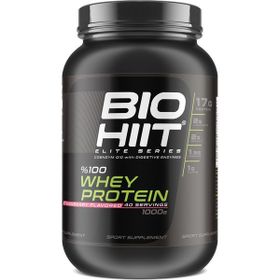 Whey Biohiit Çilek Aromalı 40 Servis 1000 gr Protein Tozu