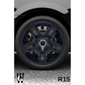 Whigor Chevrolet S104 Caprice 15 inç 4 Adet Siyah Jant Kapağı