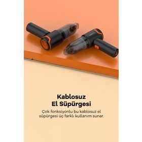 Whirtz Şarjlı Araç İçi Süpürge