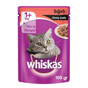 Whiskas 100 gr Sığırlı Gravy Soslu Yaş Maması