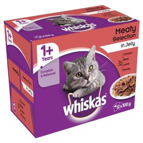 Whiskas 12x100 gr Kümes Hayvanlı Kedi Konservesi