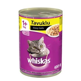 Whiskas 12X400 gr Tavuk Etli Konserve