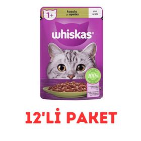 Whiskas 12x85 gr Kuzulu Poşet Yaş Kedi Maması